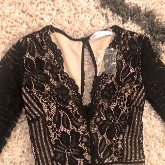 New Black lace midi dress from lulus - Picture 5 of 8